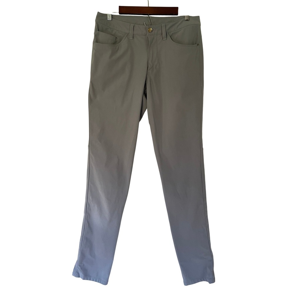 Lululemon ABC Pant Slim 31 Tall Sage Gray Mens Technical 5-Pocket Trousers 31x36